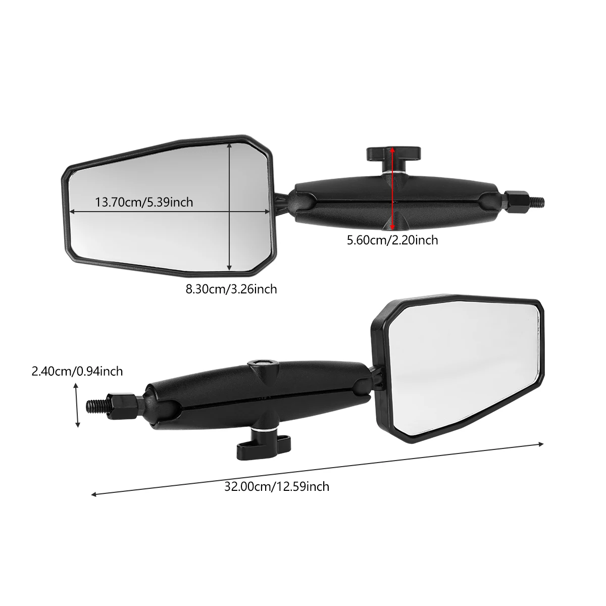 1pair ADV Motorcycle Rearview Mirror Foldable Adjustable Adventure Westwind OffRoad Handlebar Side Mirrors Motorbike Accessories