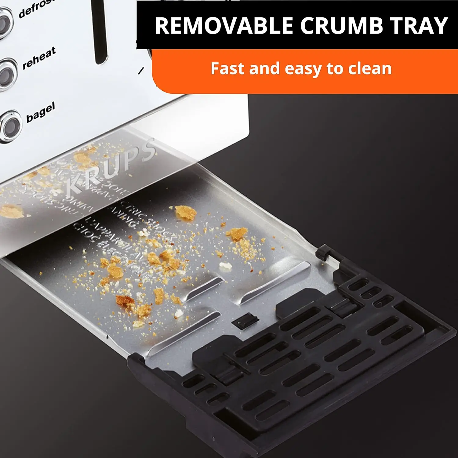 Breakfast Set Stainless Steel Toaster 4 Slice 1500 Watts  Brown Settings,Defrost, Reheat,High Lift Lever Silver,Matte and Chrome