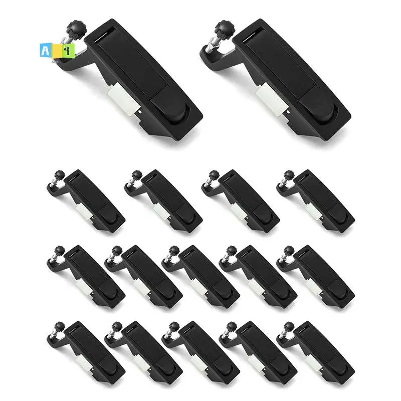 A04E-16Pcs Aluminum Alloy Compression Latch Lock, Adjustable Grip Range 0.04