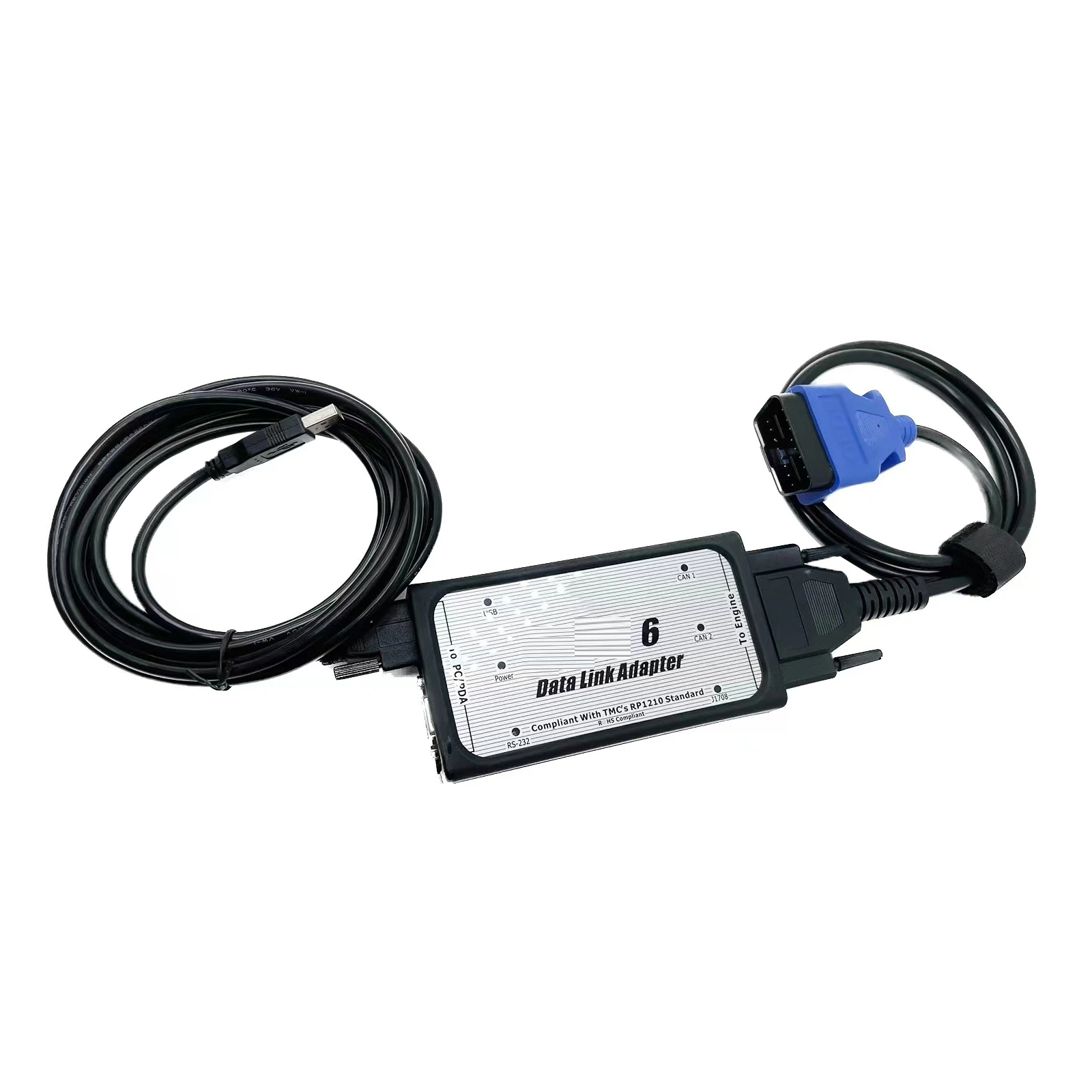 For C- ummins INLINE 6 Data Link Adapter Heavy Duty Truck Diagnostic Tool For Cummins Insite V7.62 V8.7 Pro INLINE6 OBD2 Scanner