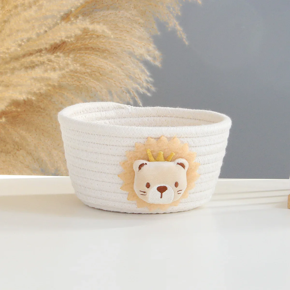 Paniers de rangement polyvalents, joli motif 3D, collation, petits articles, outil de dépôt de tri de boissons domestiques, évaluation, étui