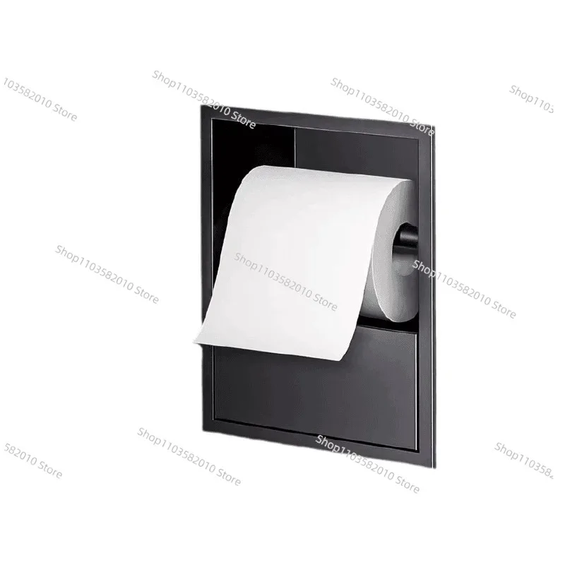 Stainless Steel Recessed Toilet Tissue Niche Concealed Bathroom Wall Paper Cabinet Customizable