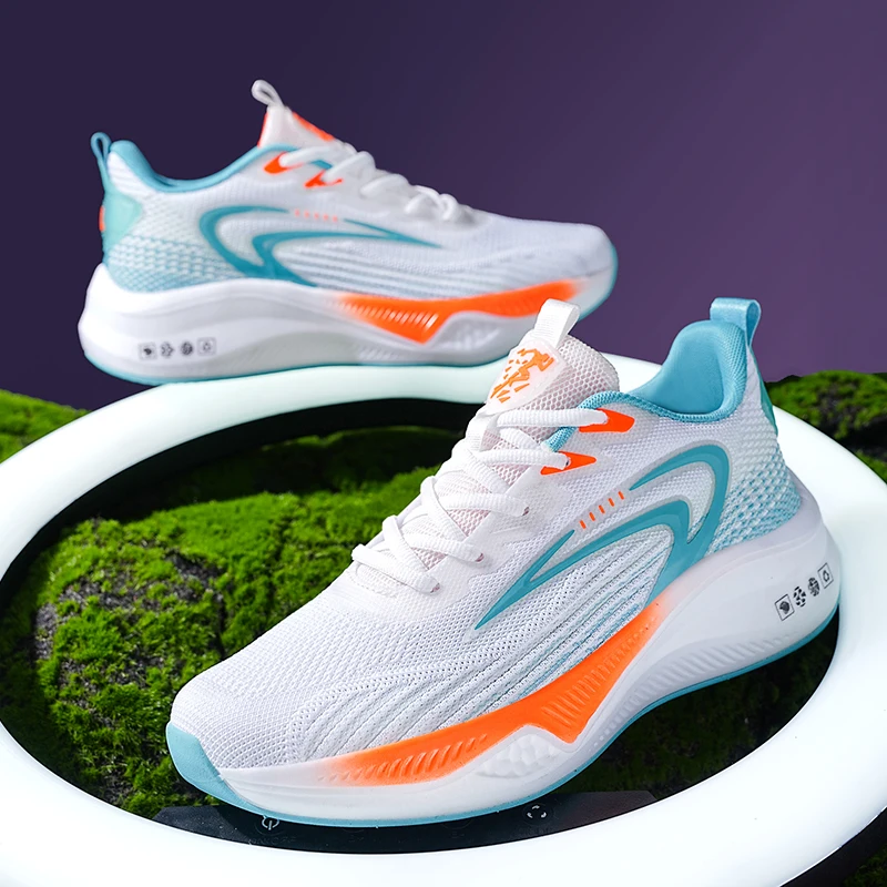 

Men's New Carbon Plate Running Shoes - Ultra-Light Plus-Size Breathable Mesh Shoes,Lightweight Non-Slip for Sports & Casual Wear