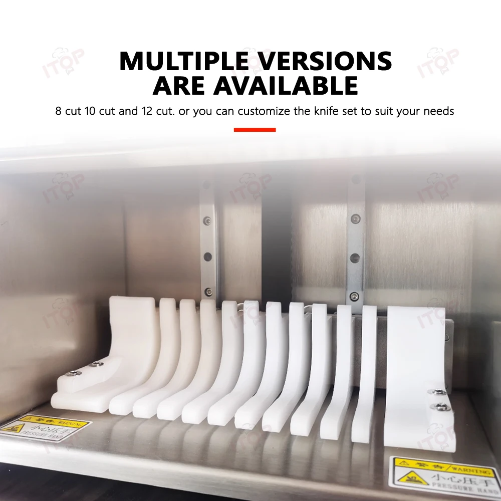 ITOP Electric Sushi Cutter Sushi affettatrice Sushi tagliatrice opzionale 8/10/12 fetta efficiente per Sushi ristorante/caffetteria