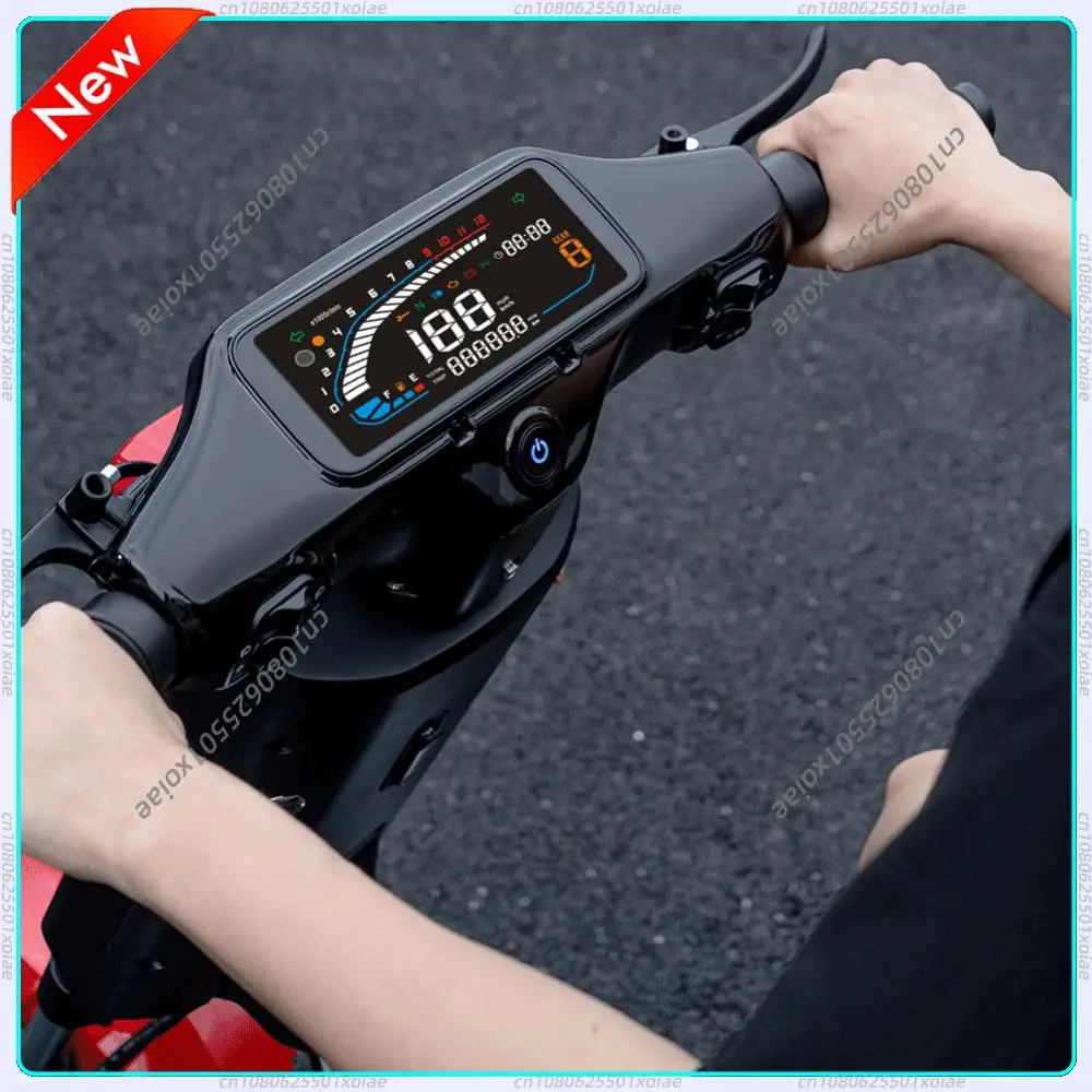 

Спидометр для мотоцикла 12В с коэффициентом передачи 1:1400, LED тахометр-одометр, приборная панель для мотоцикла