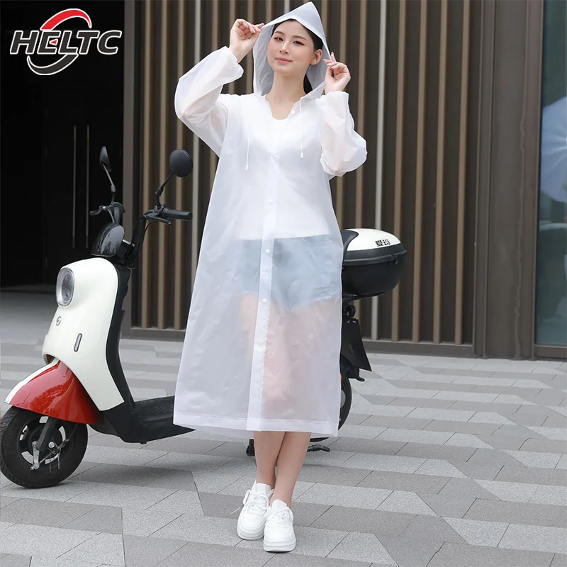 Raincoat Long All-in-one Full-body Protection Rainstorm Transparent Adult And Children Travel Outdoor Thickened Poncho