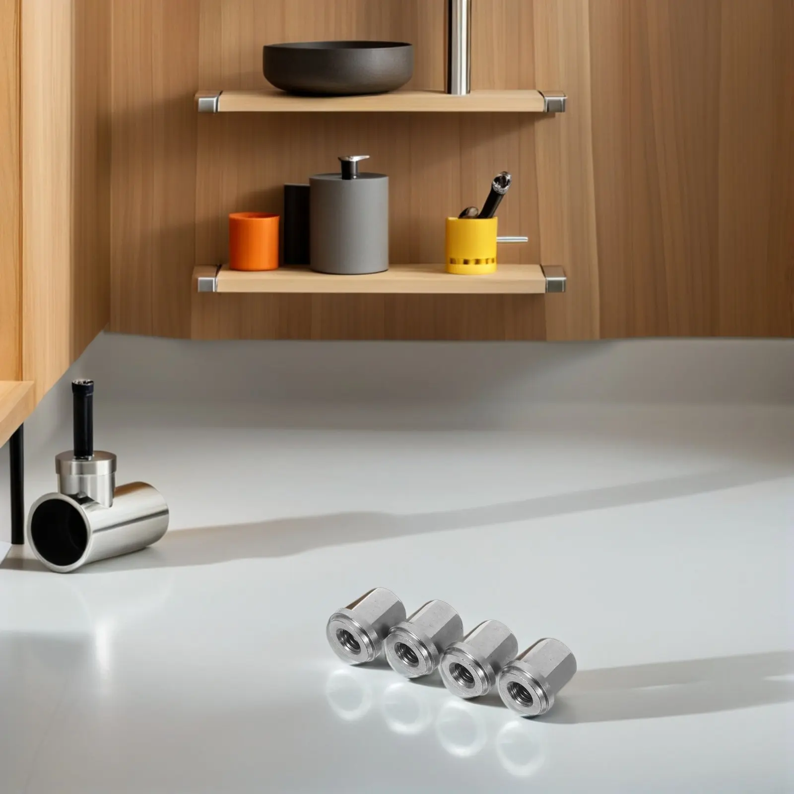 

4Pcs Battery Nuts Closed Design Stainless Steel Heavy Duty Automotive Terminal Stud Repair Kit for Trucks Stainless Steel Nut