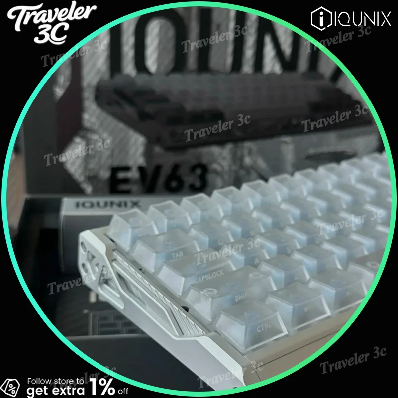 

Продажа IQUNIX EV63 Игровая клавиатура с магнитным переключателем Проводная Type-C Алюминий RGB 8K 0,01 мм RT 0,125 мс PBT ПК Киберспортивные клавиатуры