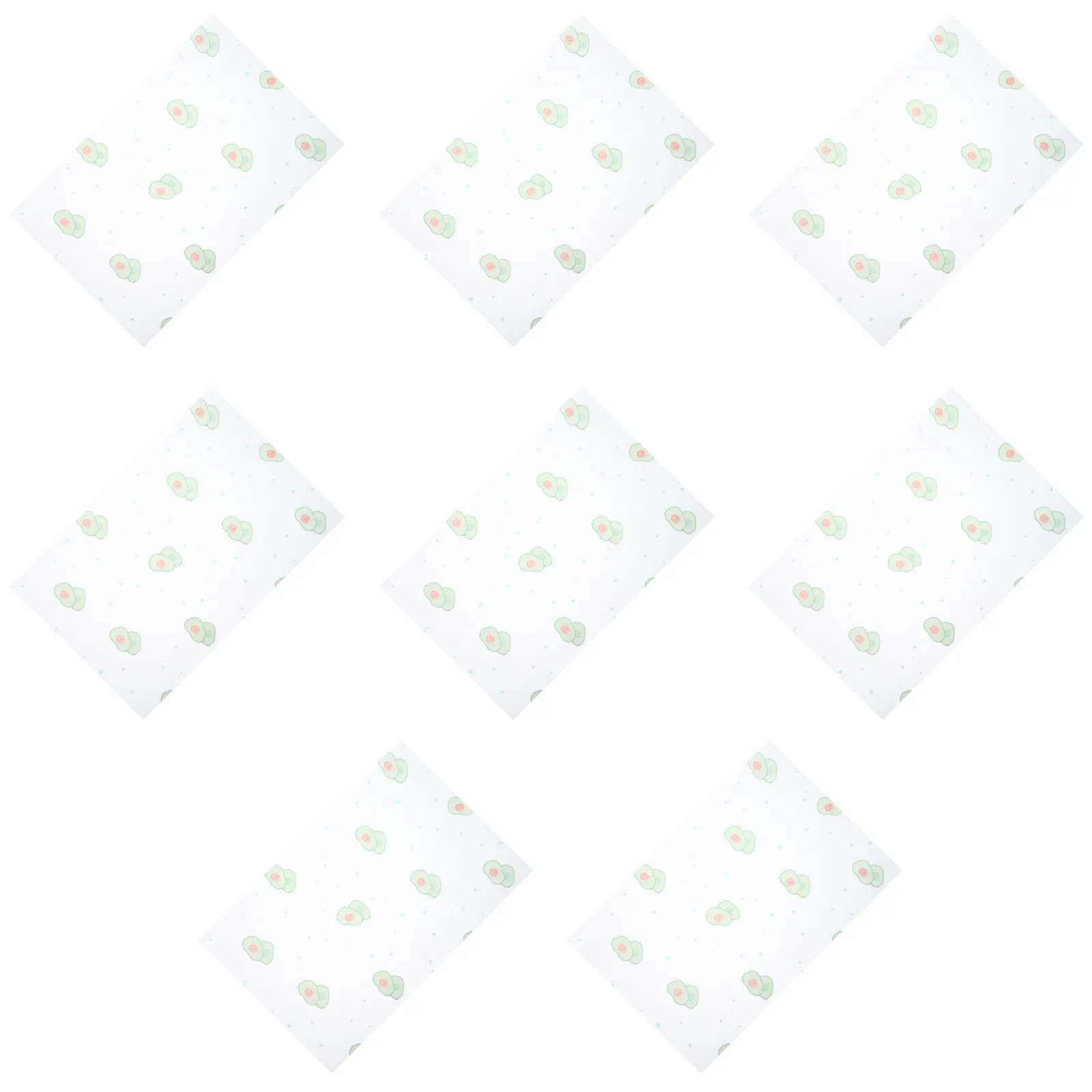 

8Pcs Non-Slip Refrigerator Mats Washable Fridge Liners Avocado Pattern Refrigerator Pads Drawer Shelf Liners Kitchen Cabinet