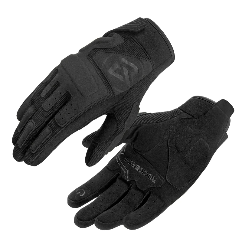 ROCKBROS Fahrradhandschuhe, atmungsaktiv, rutschfest, stoßfest, MTB, Rennrad, Vollfinger-Handschuhe, Polyester, bequeme Fahrradausrüstung
