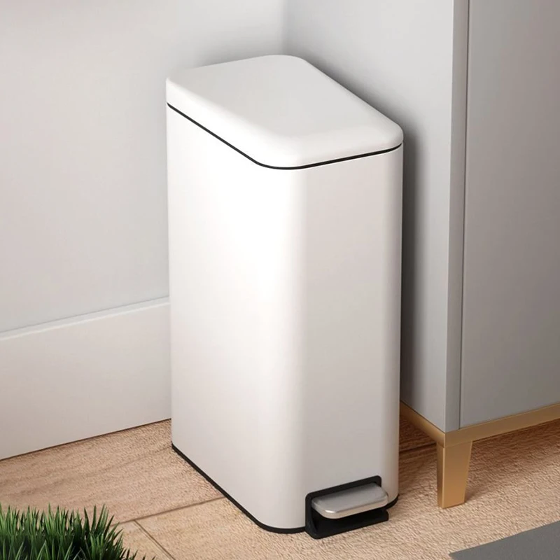 

Waste Bins Food Waste Pedal Trash Can Recycle Garbage Litter Bins Kitchen Disposal Dustbin Cleaning Tools Home Supplies