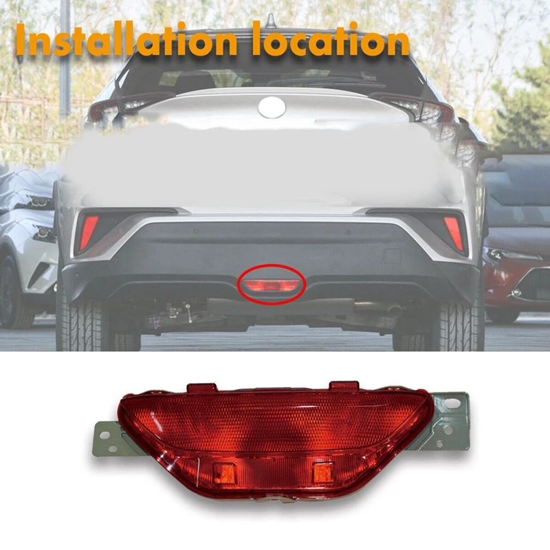 Car Parking Warning Light Reflector Taillights Without Bulb For Toyota C-HR CHR 2018-2019