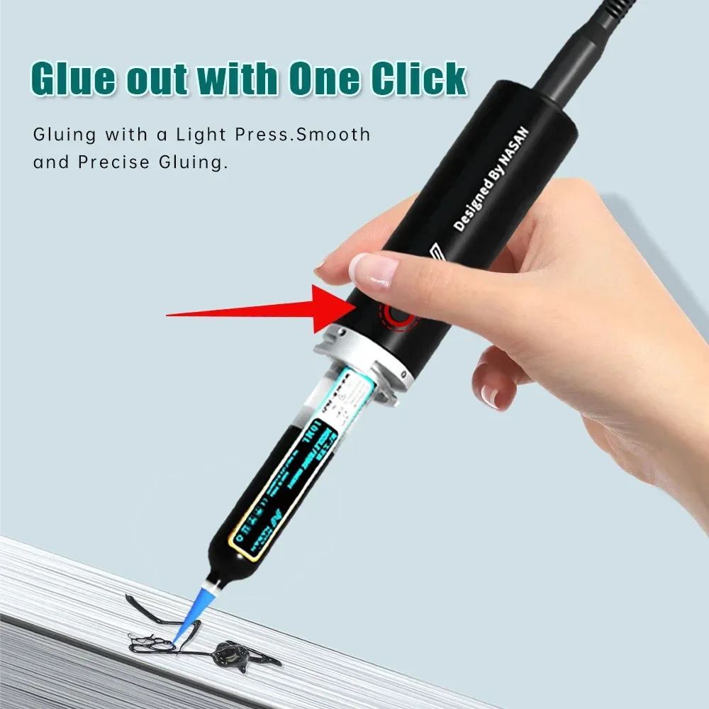 30ml 10ml Nasan Dispensing Gun Kit Air Glue Gun Single Liquid Gun Manual Liquid Dispenser Squeeze Glue Gun Manual Caulking Gun