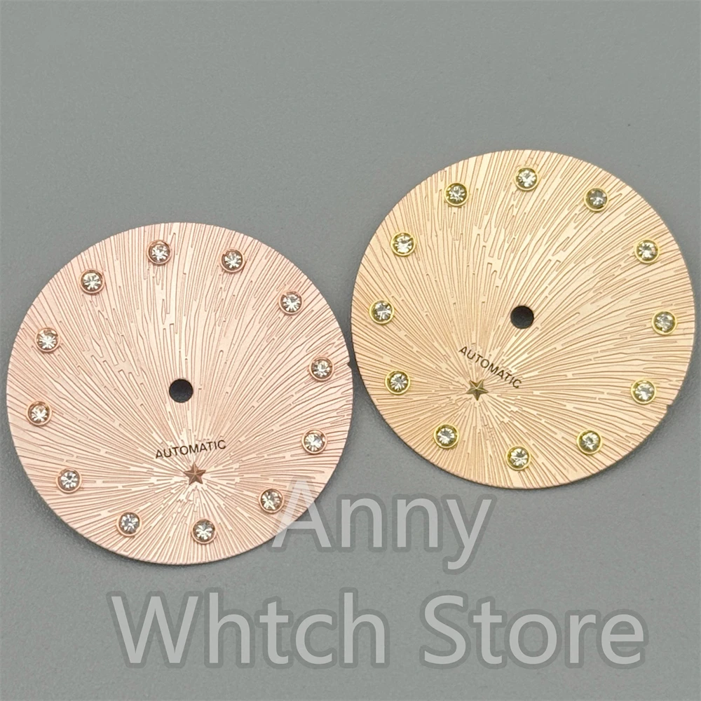 Picture 7: NH05 24.5mm Watch Dial Hand Set  Dial With Diamond Index For NH05 NH06 Women's Watch Modified Accessories