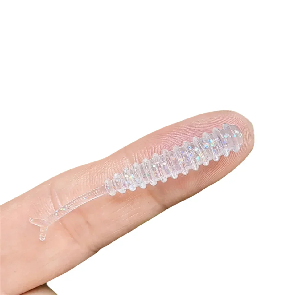 Angeln Weiche Köder AJING Rockfish 10 teile/los 0,5g 45mm Künstliche Wobbler Ozean Rock Silikon Shad Wurm Köder – Detail 5