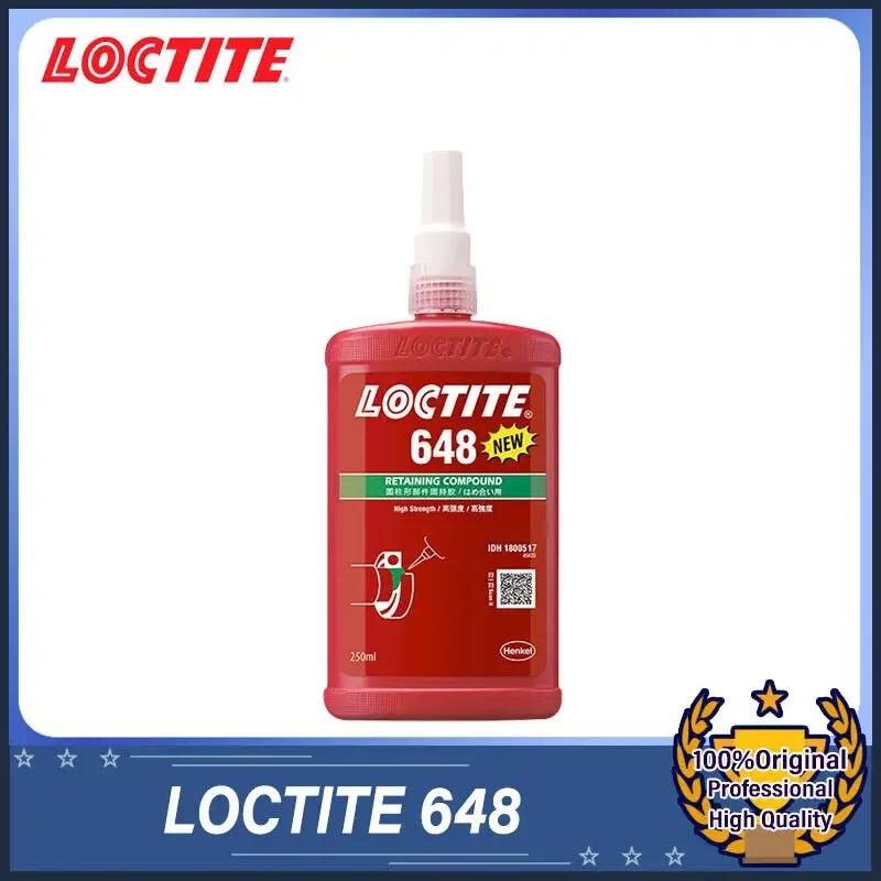 

1PC LOCTITE 648 250ml Retaining Compound Glue Green Low-viscosity Temperature