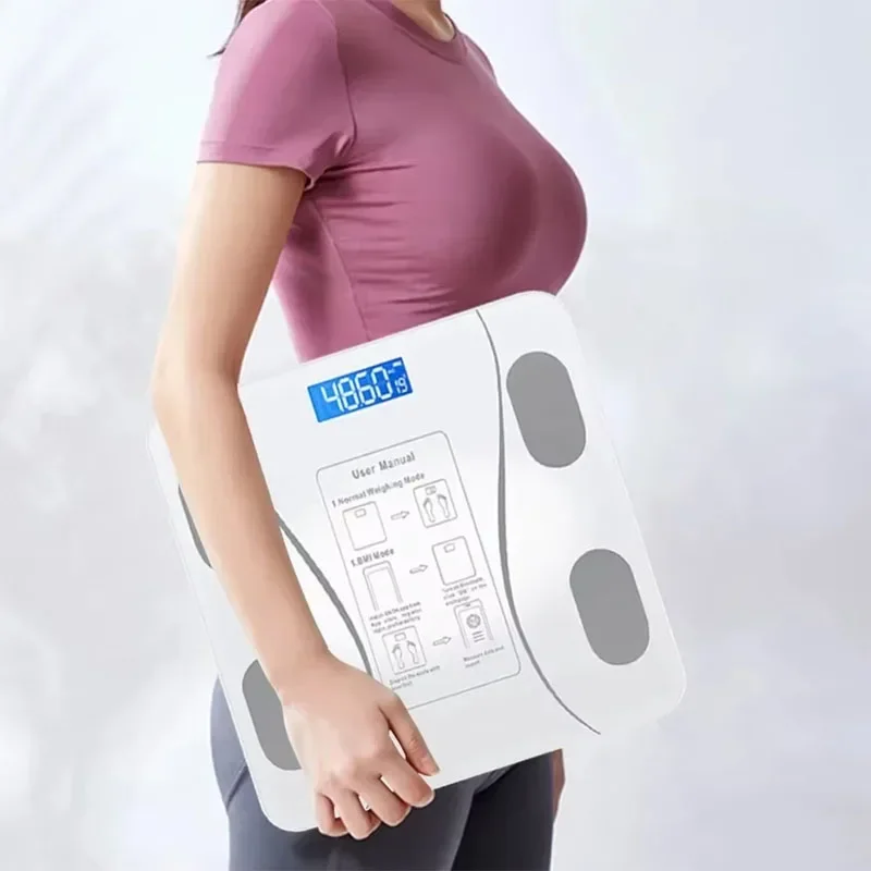 2025 Smart with smart APP synchronized weight scale bathroom digital scale Bluetooth body fat scale body composition analyzer