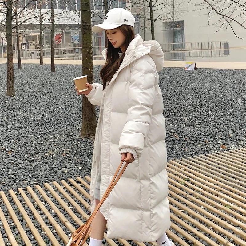 Piumino donna coreano sciolto inverno cappotto spesso di media lunghezza 2023 nuovo abbigliamento invernale