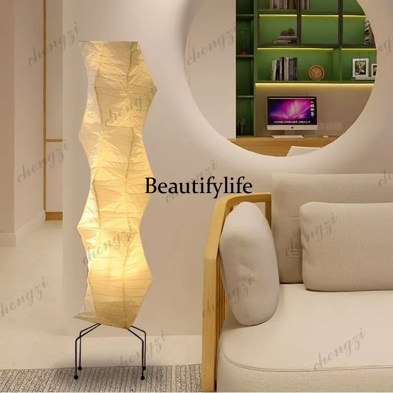 Wabi paper living room dining room bedroom bed and breakfast tea room floor lamp atmosphere creative lamp