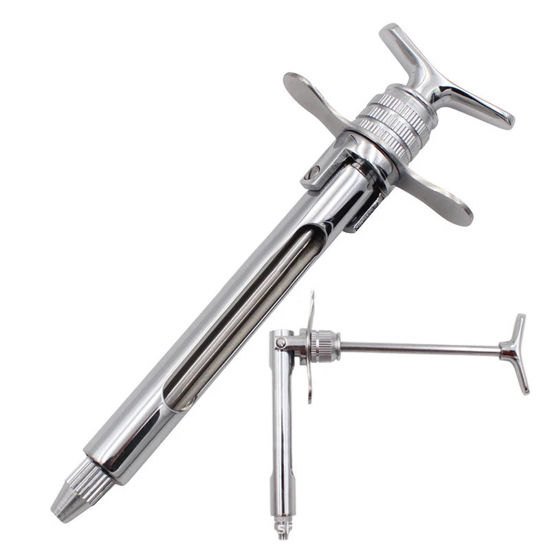 Dental Stainless Steel Intraligamental Syringe Pen-Style Aspirating Dental Surgical Instrument Dentist Injector Tool