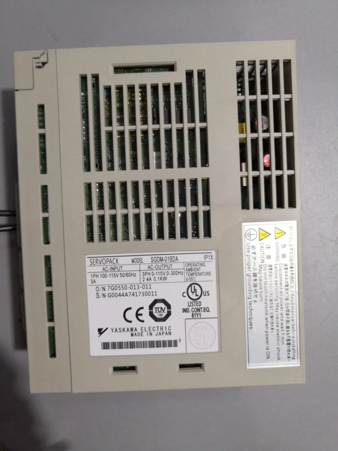 سائق سيرفو 100 واط SGDM-01BDA محرك سيرفو يعمل بالتيار المتردد