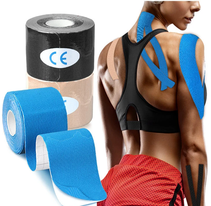 5 Size Kinesiology Tape Medical Athletic Elastoplast Sport Recovery Strapping Gym Waterproof Tennis Muscle Pain Relief Bandage