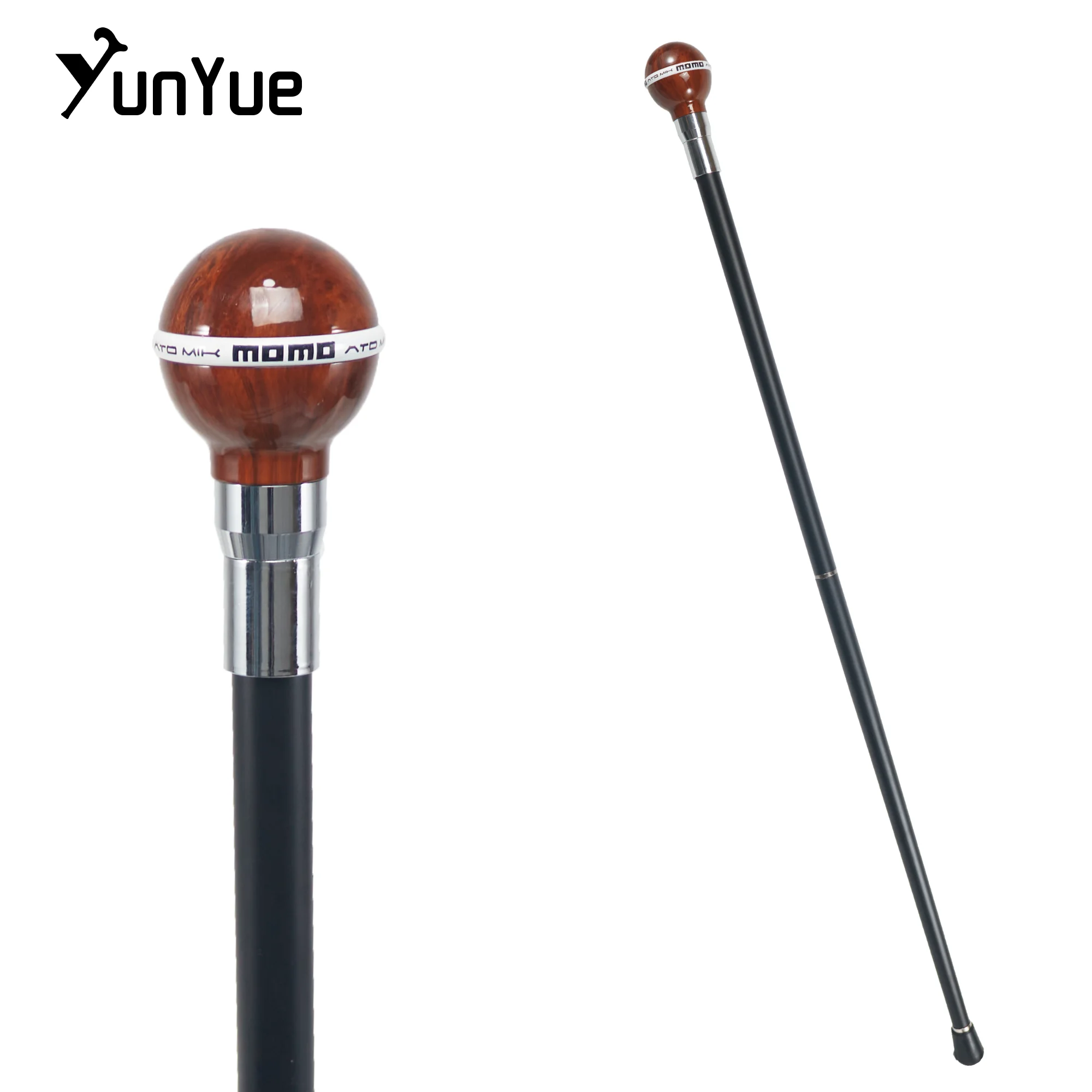 circular-wood-grain-handle-fashion-walking-stick-for-banquet-sceptre-decorative-walking-canes-gentlemen-elegant-vintage-crutch