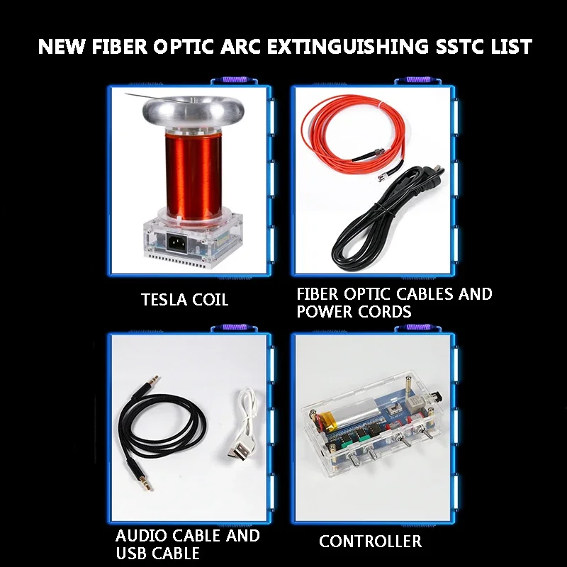 DIY Music Tesla Coil Sstc Finished High Frequency Generator Ignition Lightning Model Driver Board - Image 6