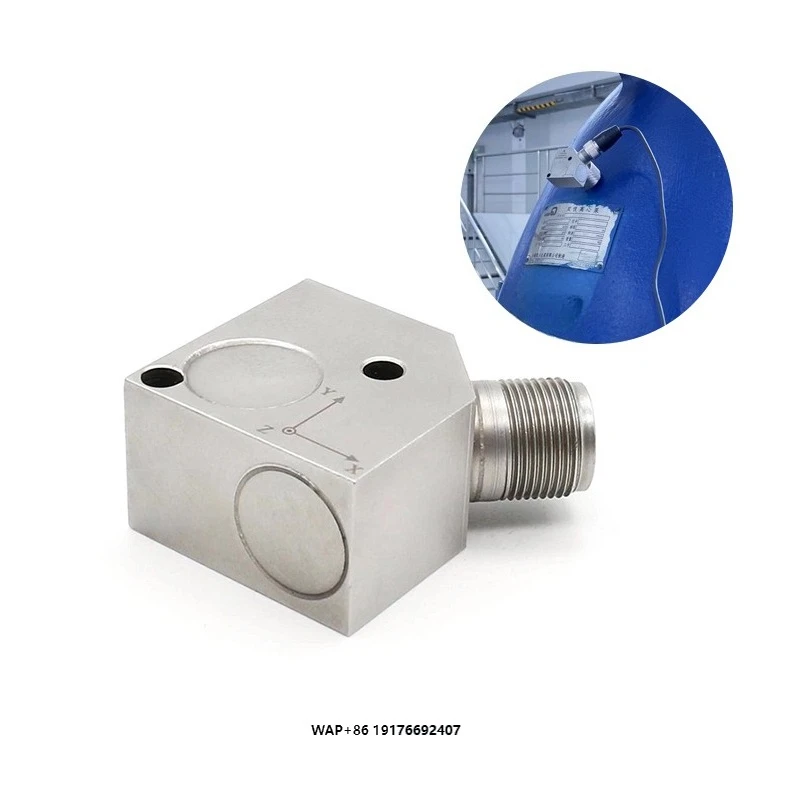

Stainless Steel Shell Customized Piezoelectric Triaxial Integrative Vibration Velocity Sensor 0~20mm/s Measuring Range