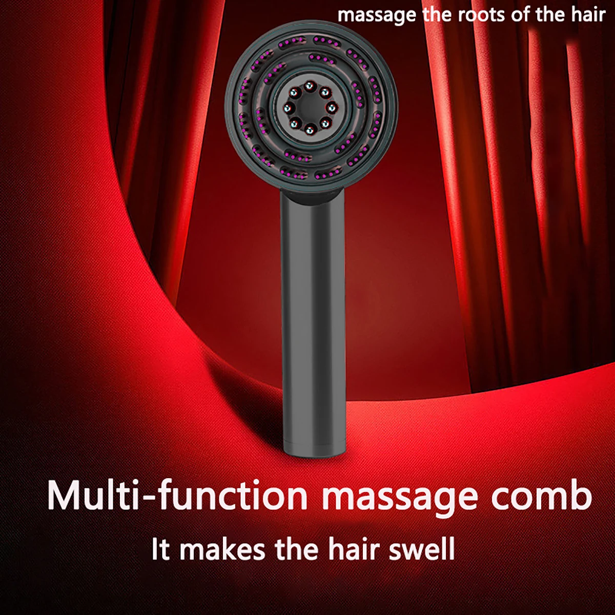 Electric Massage Comb Vibration Hair Massage Scalp Brush Promote Hair Growth Hair Growth Comb Multifunctional Massage Comb