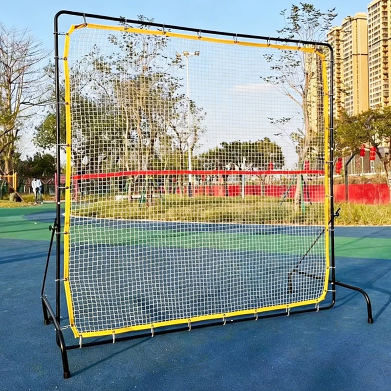 Tennis Trainer Net, Portable Steel Frame Practice Equipment, Easy Setup for Backyard Training, 12x6 Feet Regulation Size