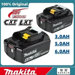 Batteria originale Makita 6Ah compatibile Makita 18V utensili elettrici DDF487 DGA404 DTW700 DTD173 DHP487 Sostituzione batteria agli ioni di litio