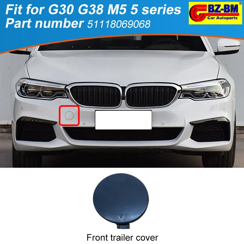 Amortecedor dianteiro do carro gancho de reboque olho reboque capa para bmw g30 g38 m5 5 séries 51118069068 51118073722 51118746626 51128068353