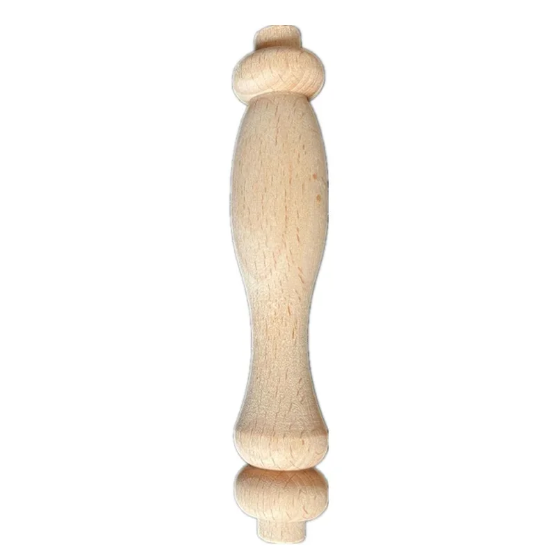 

5PCS 10cm Solid Wood Vintage Home Applique Wedding Decoration Maison Accessories Modern Furniture Applique Wooden Figurines