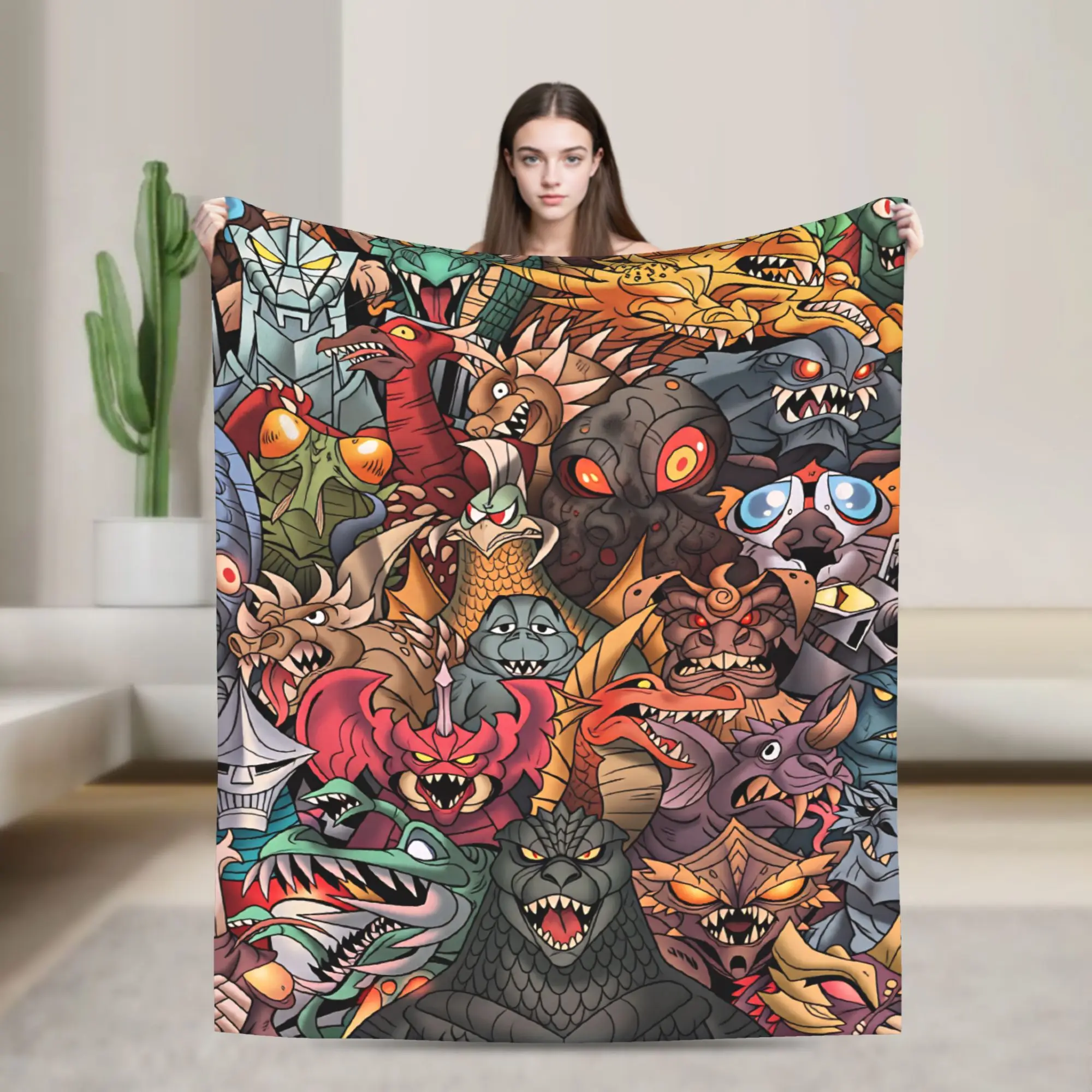 M-Monster King Warm Blankets  Boy Girl Plush Throw Blanket Comfortable Living Room Flannel Bedspread Sofa Bed Cover