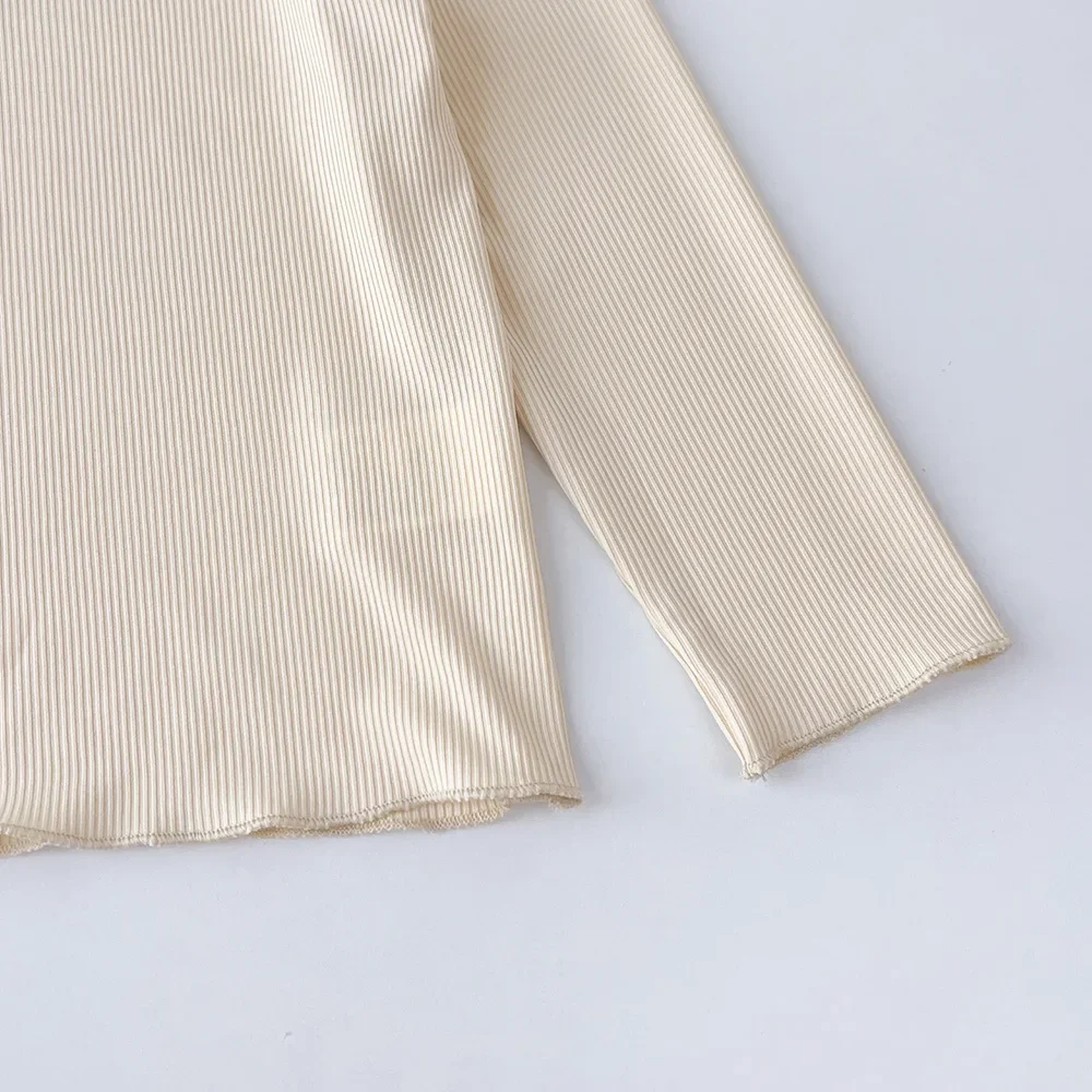 Bear Leader Zestawy dla dzieci w wieku 3-7 lat Top z długim rękawem Mushroom Edge + brązowe długie spodnie Dwuczęściowy zestaw Jesienne codzienne ubrania dla dziewczynek