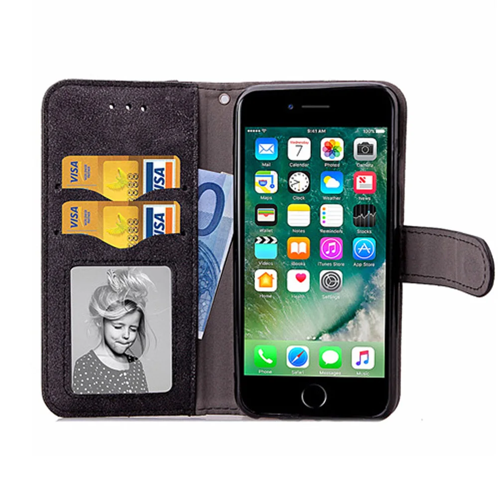 Flip Cover Leather Wallet Book Case For iPhone 12 Mini 11 Pro Max SE 2020 XR X XS 6 S 6s 7 8 Plus 10 7plus 8Plus SE2 Phone Cases