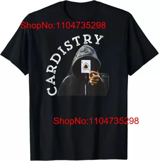 Camiseta de algodón 100 de Cardistry Magician' Cardist Ace para ropa de calle lavada vintage cómoda y suave para hombre con estilo
