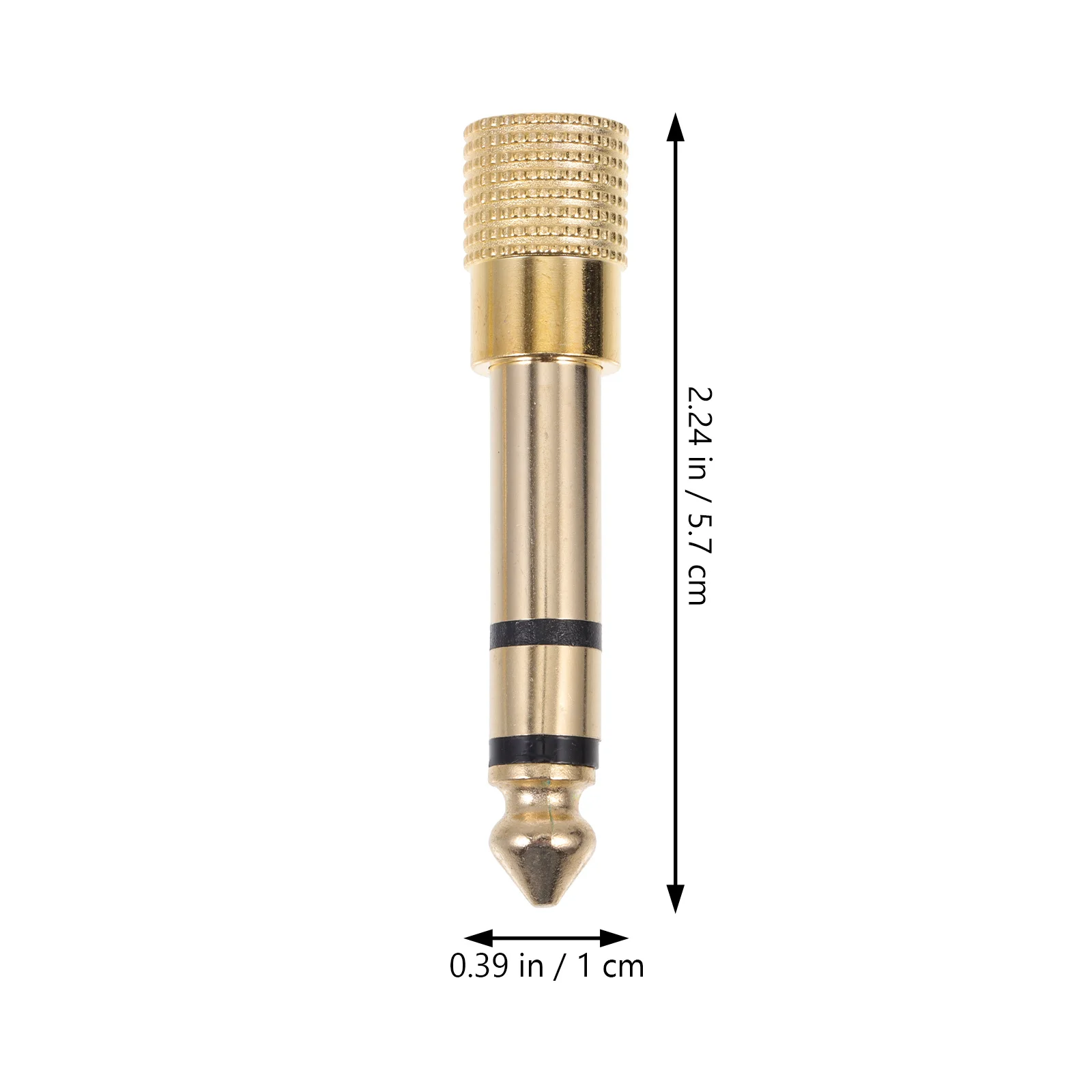 

4Pcs 6.35 to 3.5 Jack Plug Audio Converter High-Fidelity Signal Transmission for Piano Amplifier Av Receiver Portable Compact