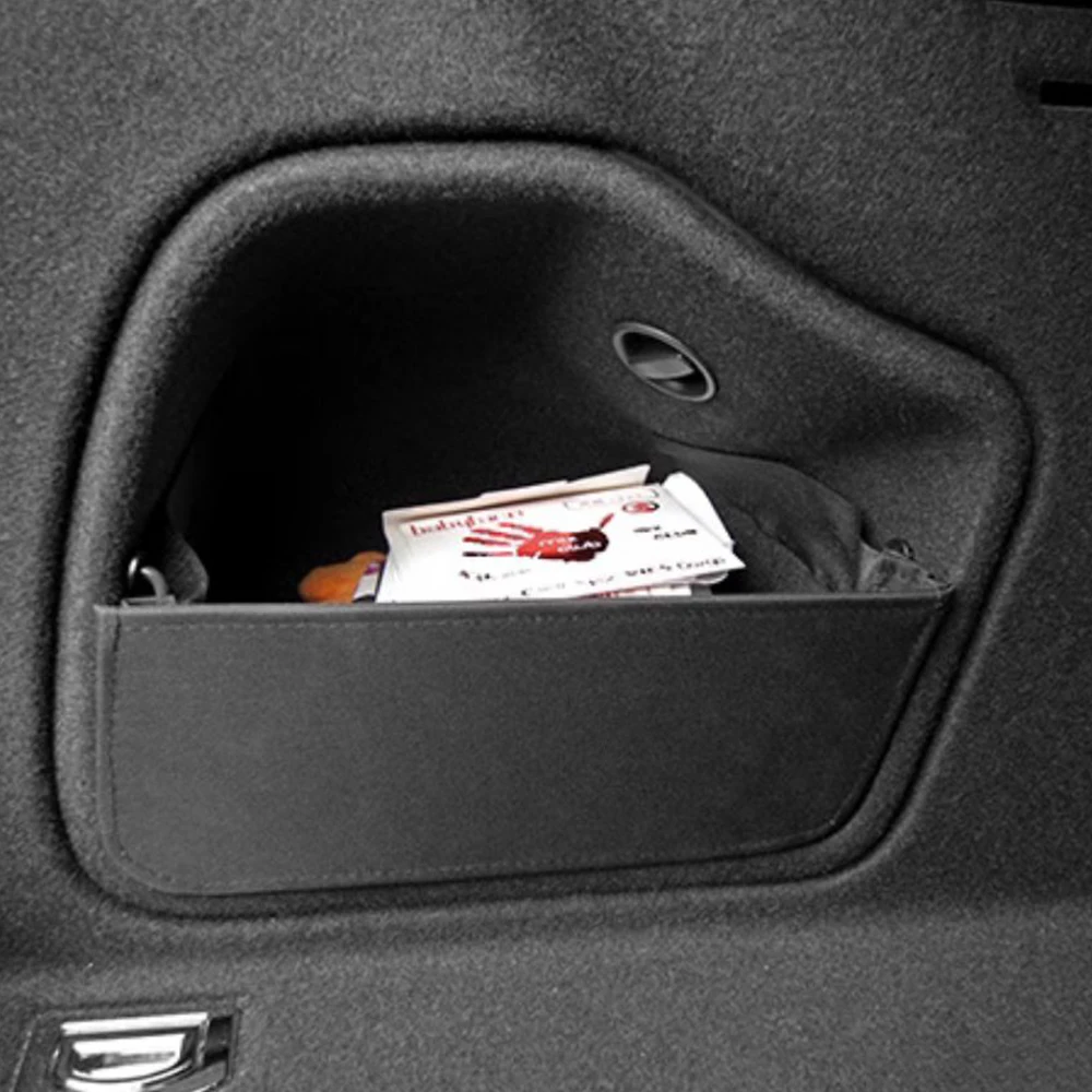 Car Trunk Baffle Side Storage Box Organizer For Audi A4 B8 B9 Flannel Plank Interior Cargo Partition Board Auto Accessories