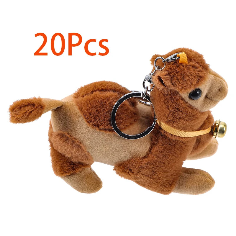 

20Pcs Plush Camel Tote Purse Keychain Mini Plushies Camel Keychain Plush Doll Keychain Plush Camel Gift Plush for Bag