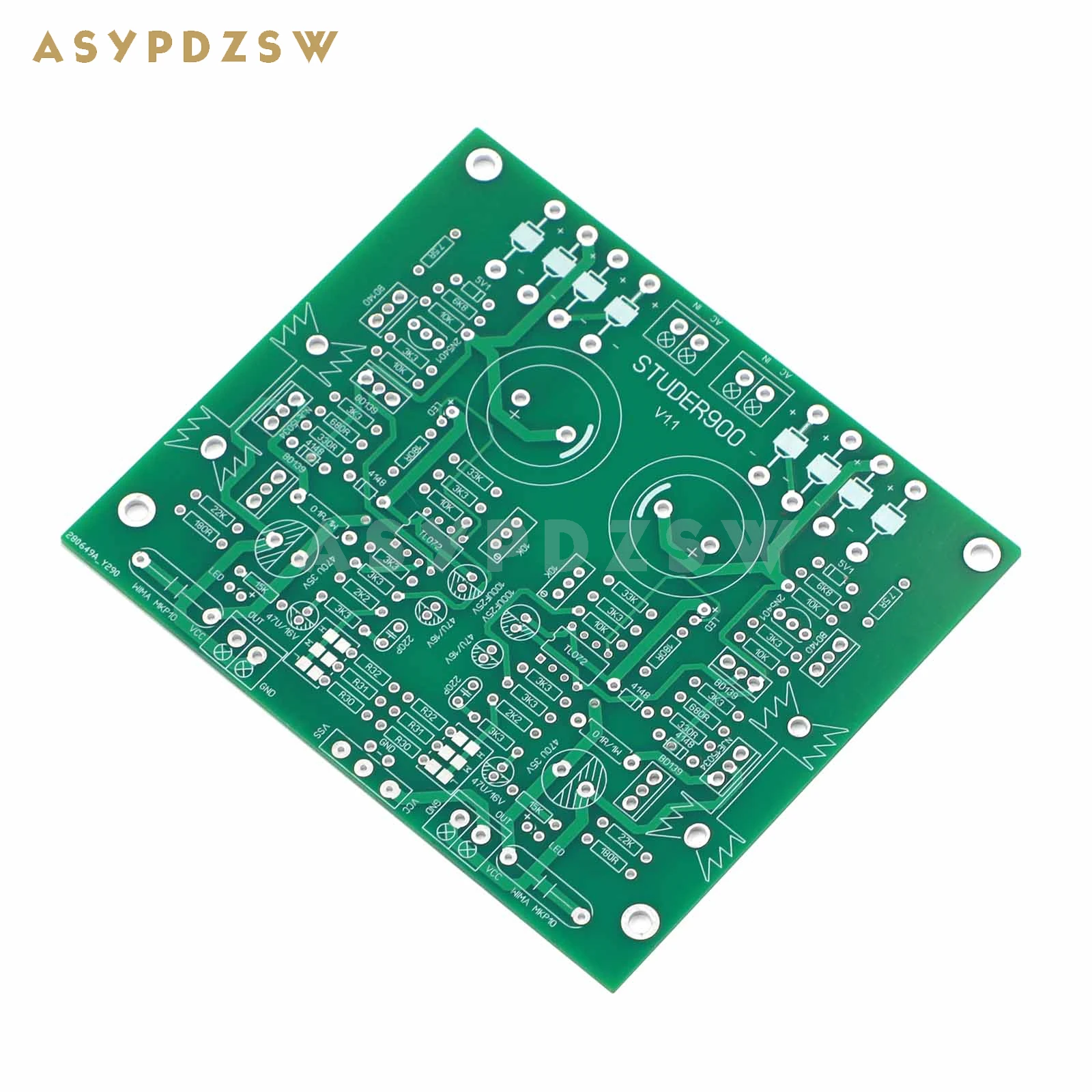 Base on STUDER 900 circuit 2 Way Power supply bare PCB For preamplifier/DAC