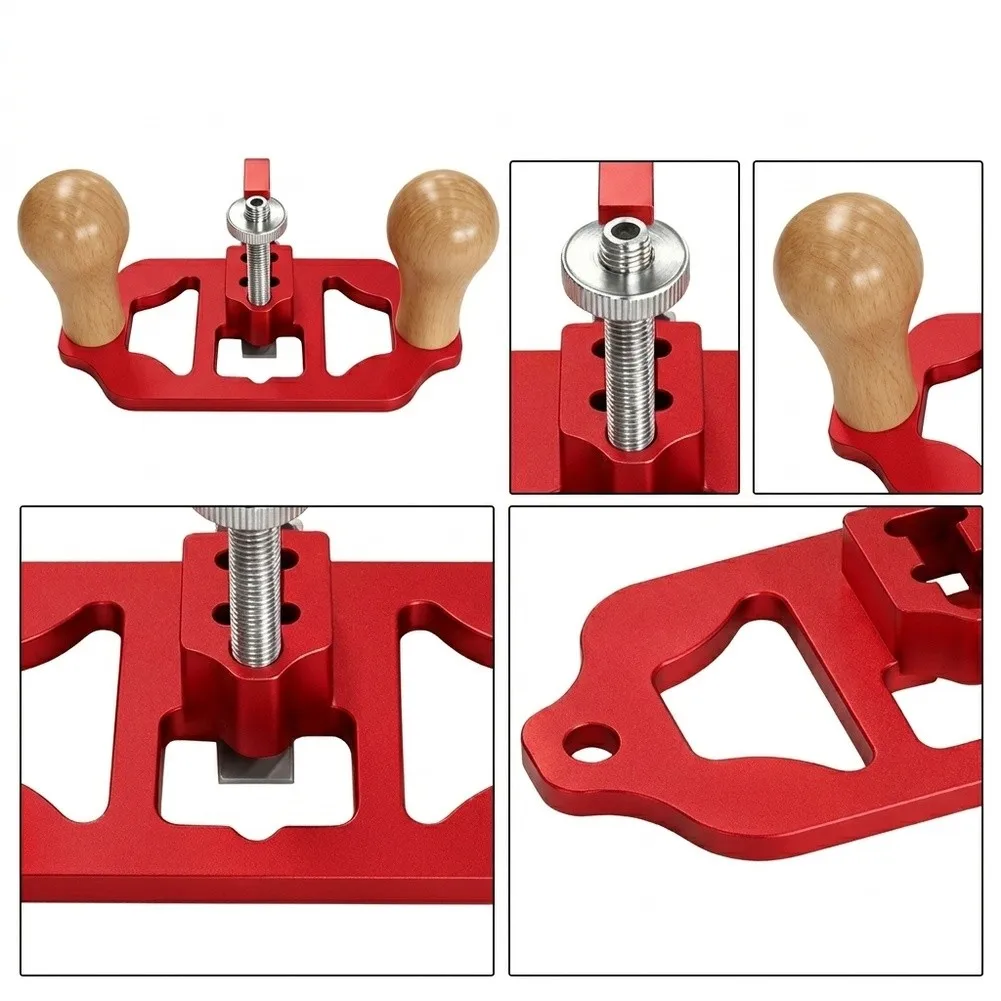 Router Plane Based Hand Wood Planer for Precision Leveling of Glued Panels Assembled Frames and Laminated Wood Components