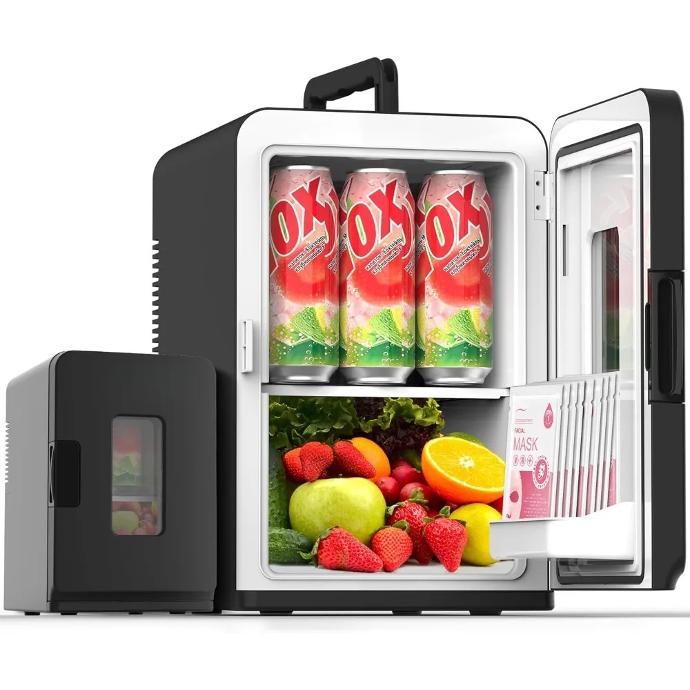 

15 L Mini Fridge, 110V Thermoelectric Electric Cooler and Warmer Tiny Fridge, Small Mini Refrigerator