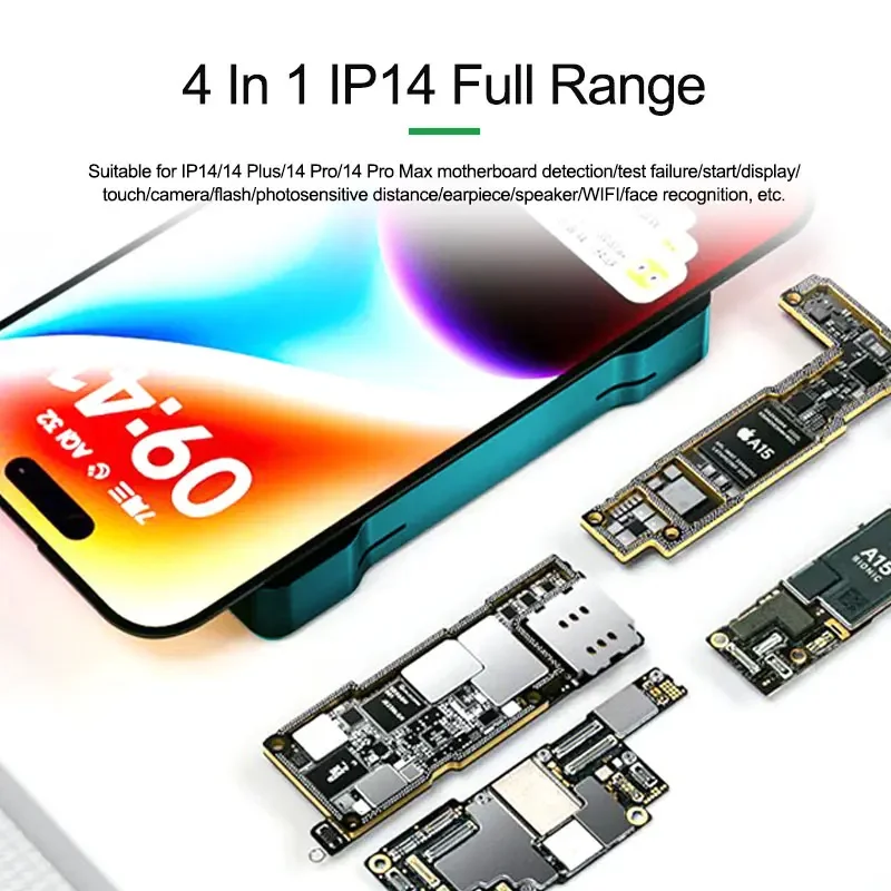 RELIFE T-011 4 in 1 IP14 Series Middle Motherboard Tester Suitable for IP14/14 Plus/14 Pro/14 Pro Max Motherboard Detection