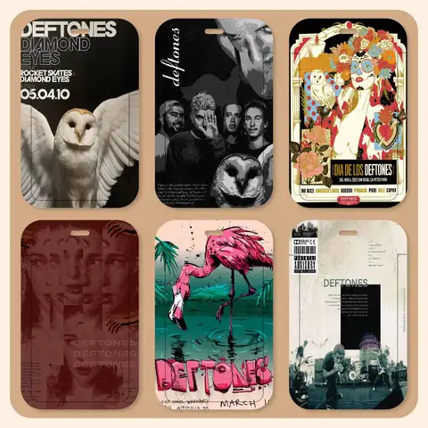 Retro Band Deftones Lanyard Card Holders Student ID Card Holders Neckband Card Holders Access Control Accessories Gifts