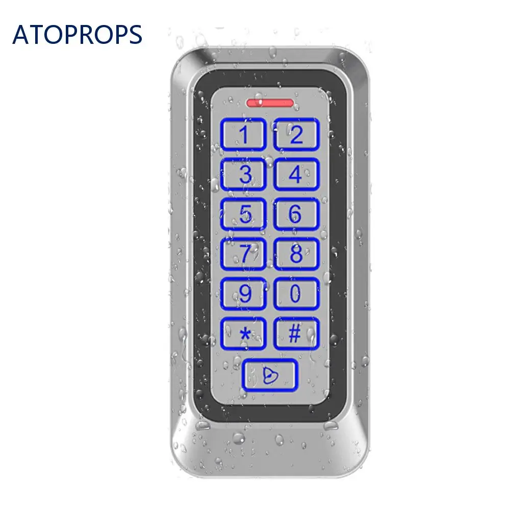 

Waterproof Code Door Lock Backlight RFID Metal Door Access Control Reader 1000 User 125KHz EM Card Keypad IP67