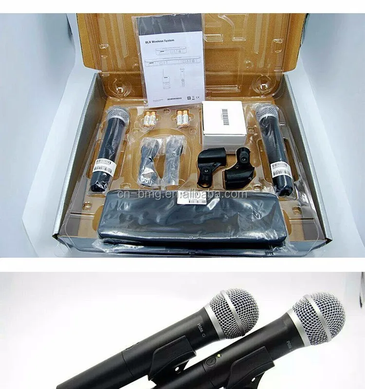 

Best Selling BLX288/PG58 Dual Channel Wireless Microphone & Dual Channel Wireless Mic for Sh ure