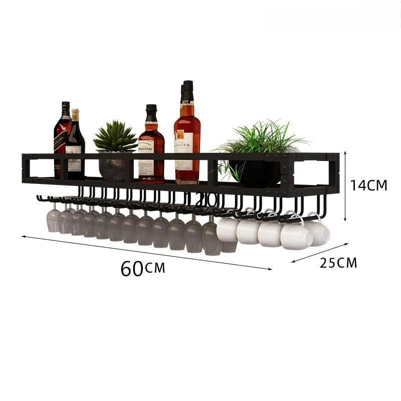 Portabottiglie da parete Portabottiglie da parete Portabicchieri da parete Portabottiglie da vino sospeso per ristorante invertito