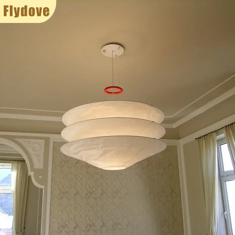 

Japanese Style Creative Bamboo Hat Suspended Paper Three-layer Artistic Chandelier Villa Lobby Restaurant Lighting Decoration